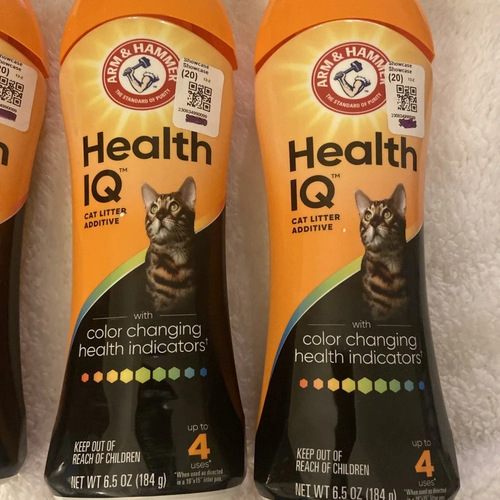 4X Arm & Hammer Health IQ Cat Litter Additive Color Health Indicators 6.5 oz NIB
